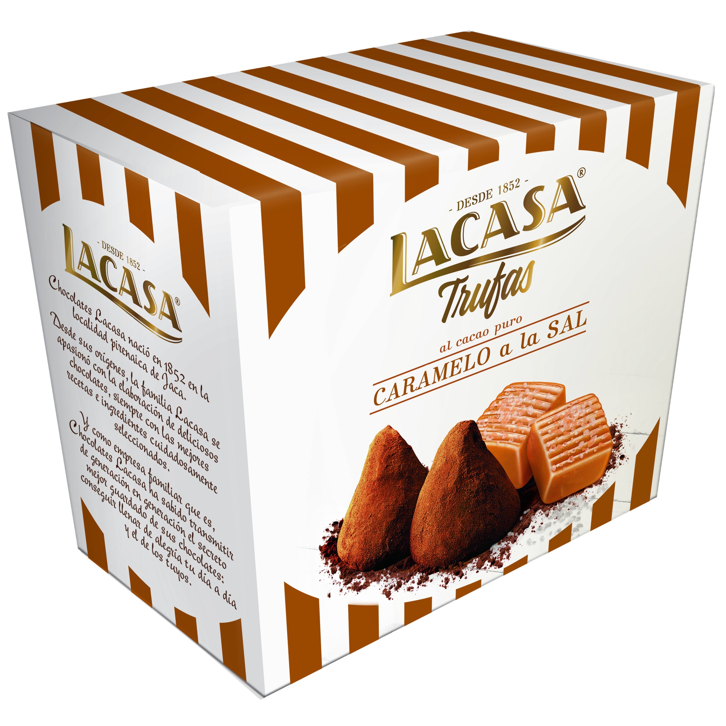 Trufas de Chocolate de Caramelo sem Sal embalagem 200 g
