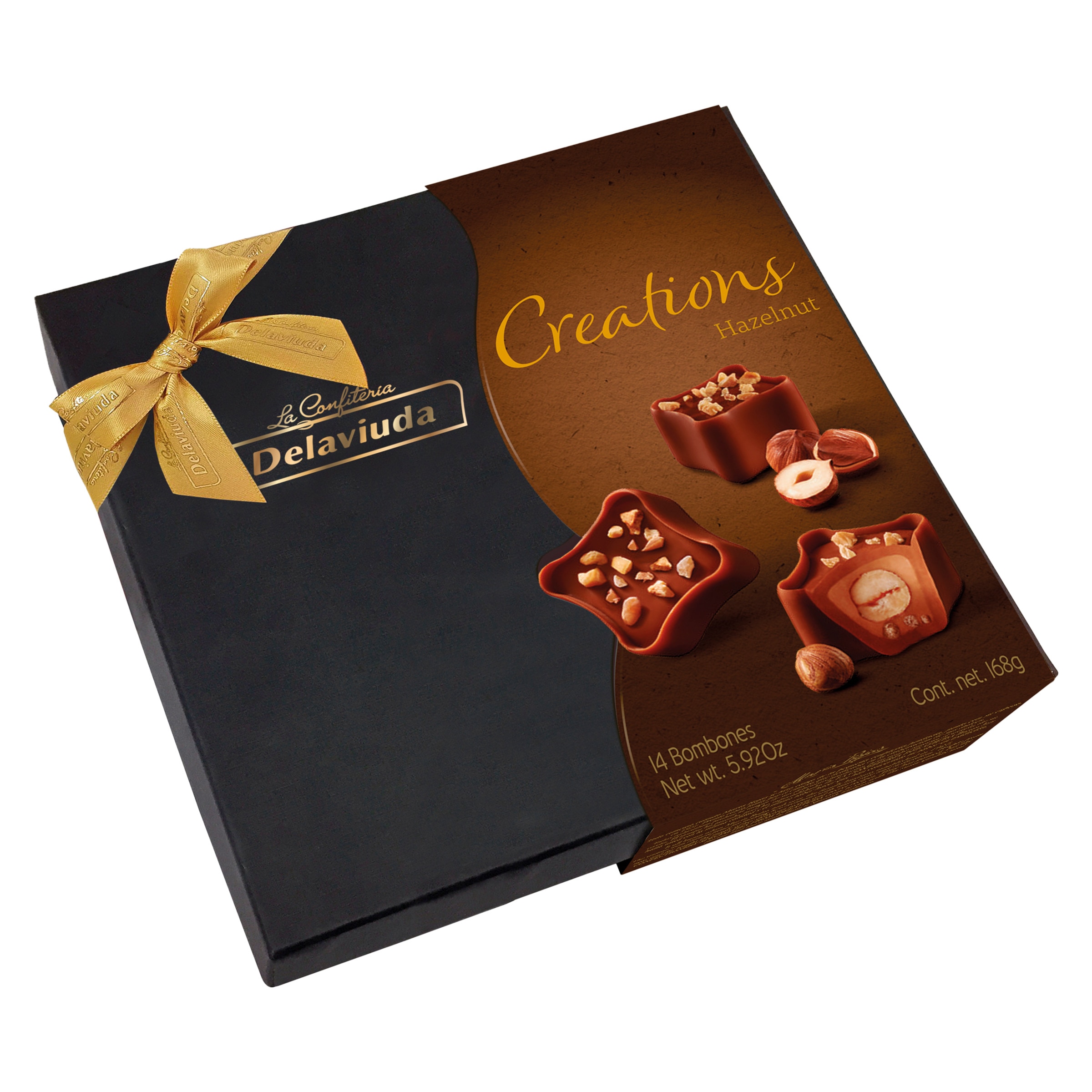 Bombons de Chocolate com Avelã embalagem 168 g