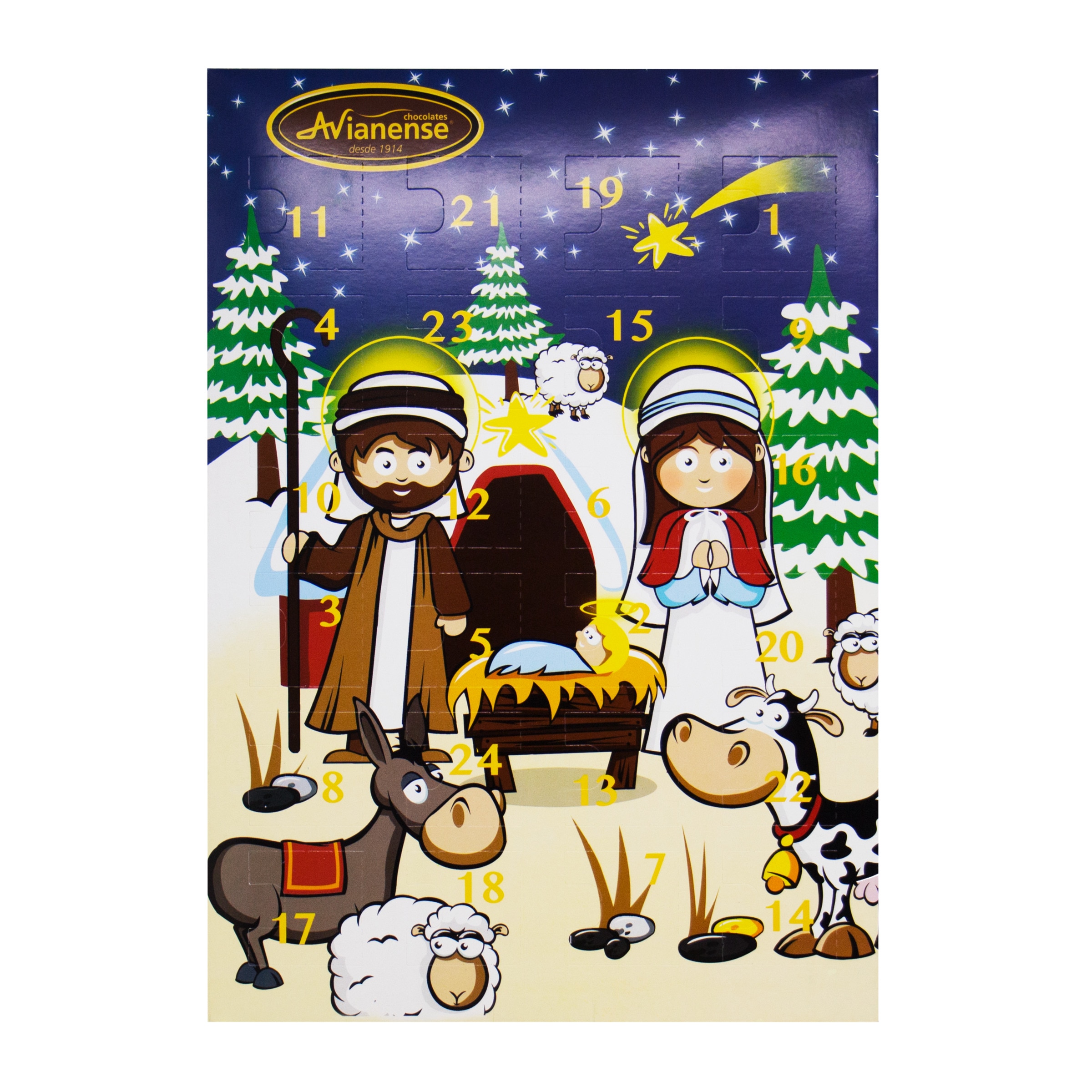 Calendário de Natal embalagem 72 g