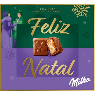 Bombons Creme de Leite I Love embalagem 110 g - Milka