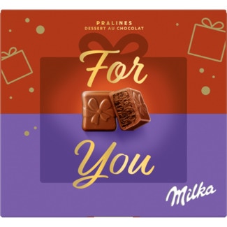 Bombom Práline Merry Christmas embalagem 110 g - Milka