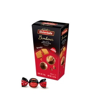 Bombons de Chocolate Speculoos embalagem 150 g - Delaviuda
