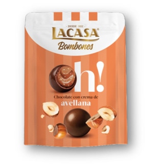 Bombons de Leite Avelã embalagem 140 g - Lacasa