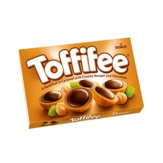 Bombons de Avelã com Recheio de Nougat e Chocolate embalagem 125 g - Toffifee