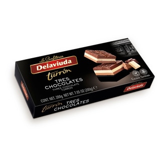 Torrão de Três Chocolates 200 - Delaviuda