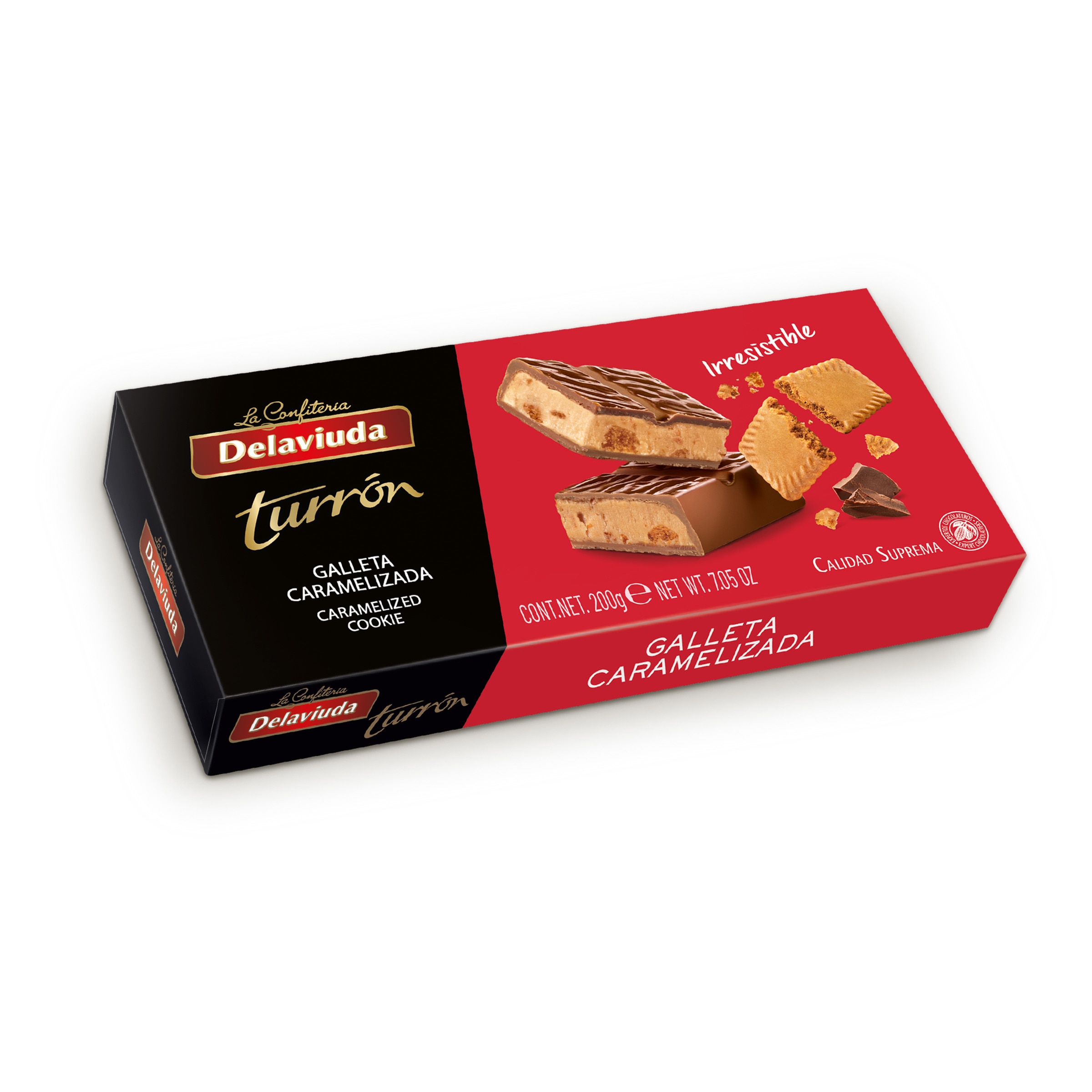 Torrão chocolate de Leite e Biscoito Caramelizado 200