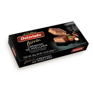 Torrão de Chocolate de Leite e Avelã 200 - Delaviuda