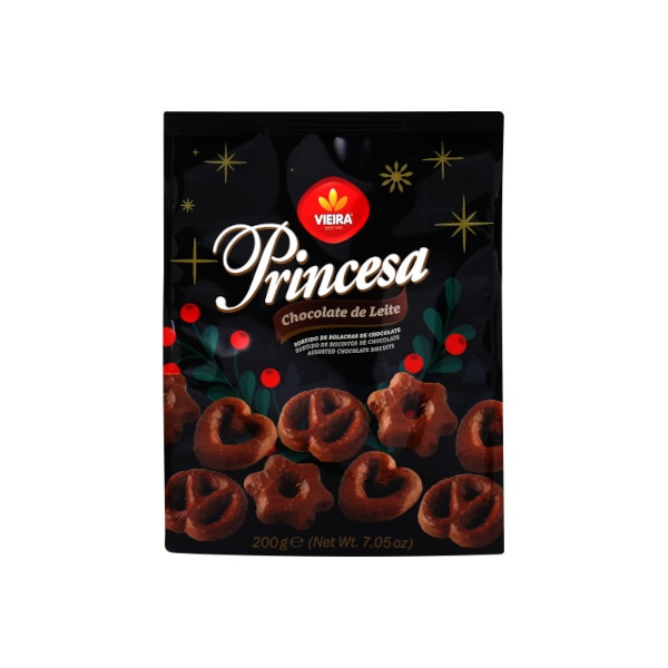 Bolachas Sortidas Princesa de Chocolate embalagem 200 g