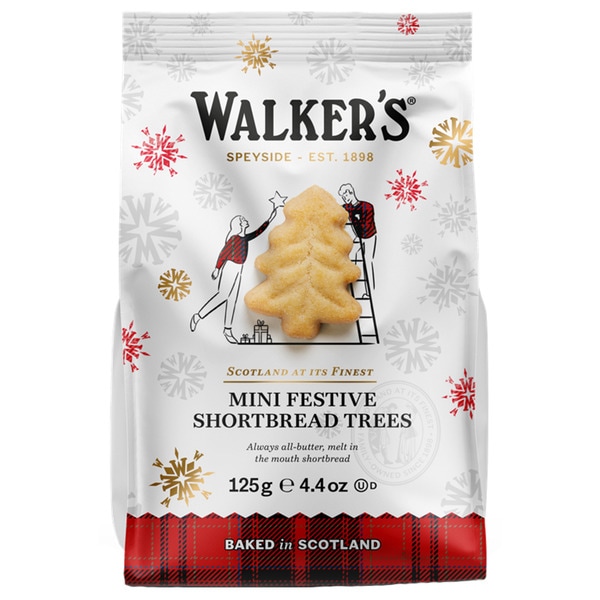 Bolachas Mini de Manteiga Árvore de Natal Shortbread embalagem 125 g