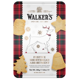 Bolachas Formas Natalícias lata 250 g - Walkers