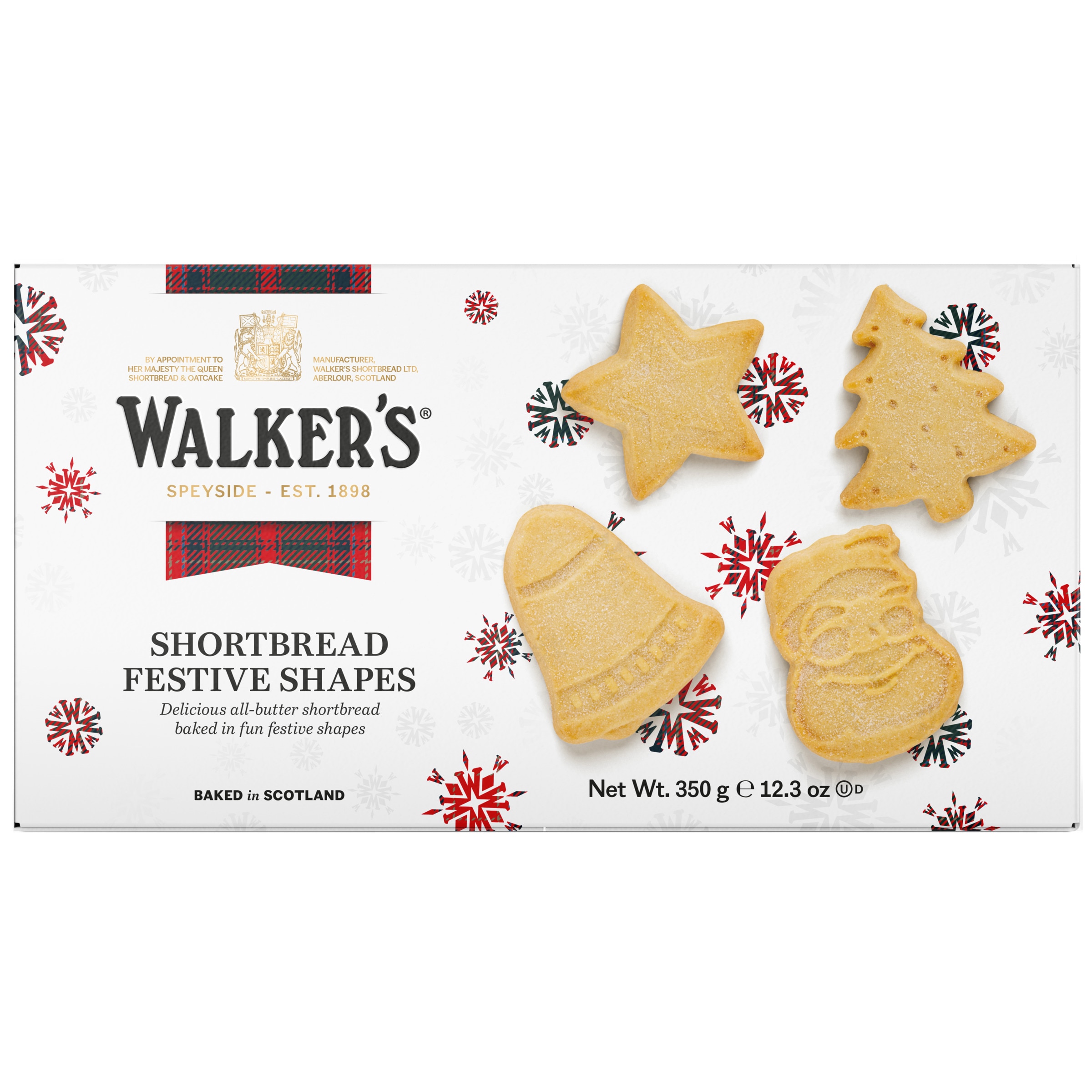 Bolachas de Manteiga Formas de Natal Shortbread caixa 350 g