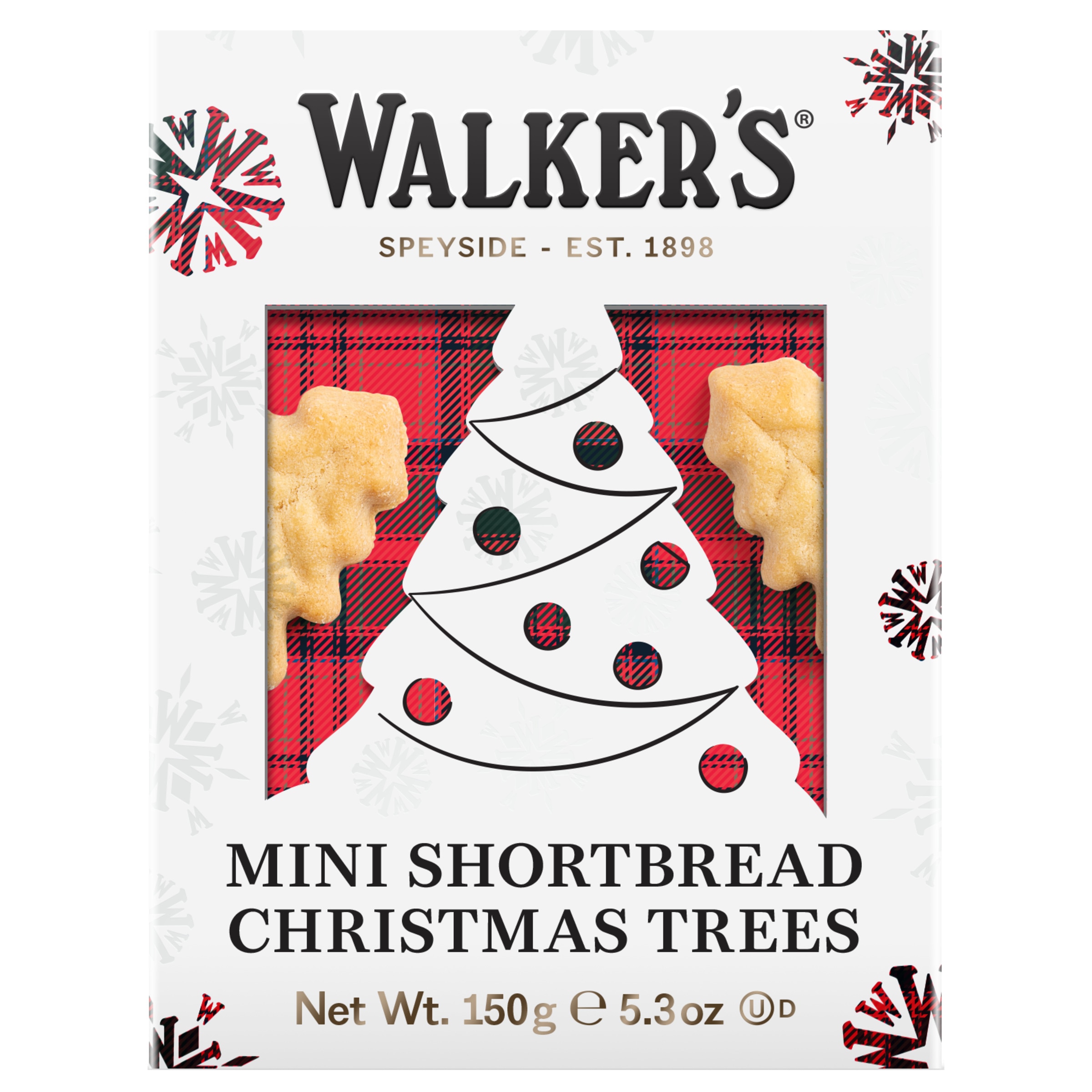Mini Bolachas de Manteiga Árvore de Natal Shortbread caixa 150 g