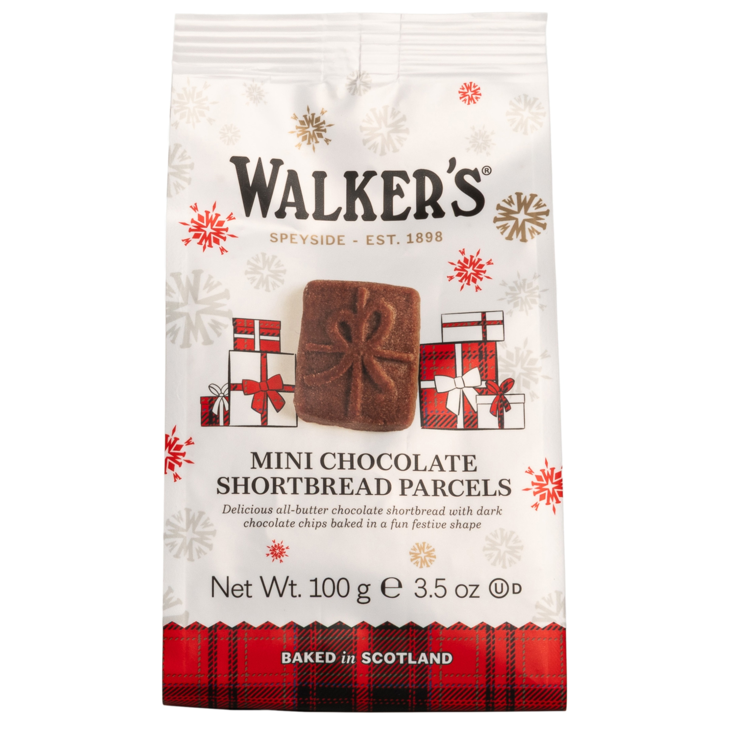 Bolachas Shortbread Mini Chocolate embalagem 125 g