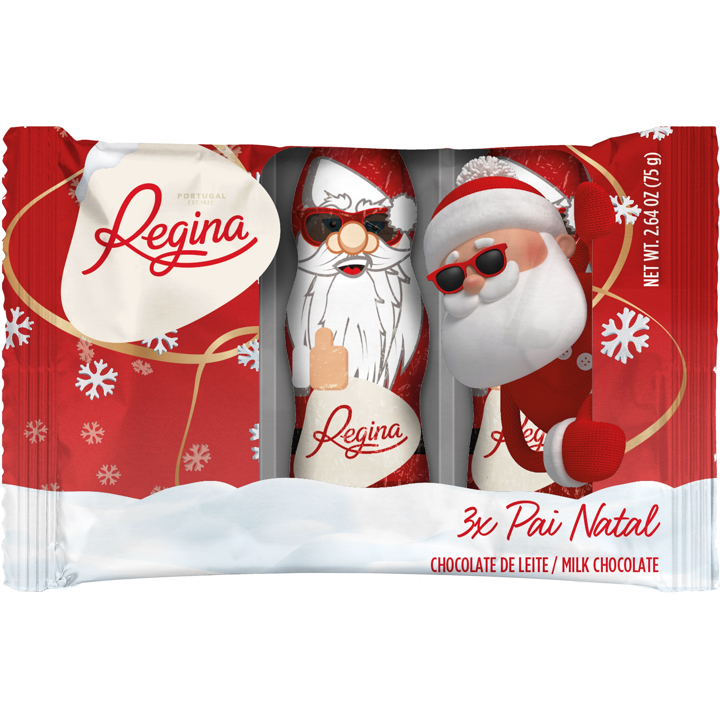 Kit de Natal Chocolates Pack 3 unidades embalagem 25 g