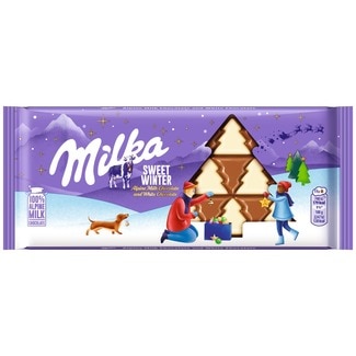 Chocolate de Natal embalagem 90 g - Milka