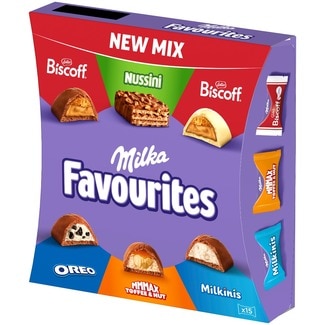 Chocolates Favorites embalagem 140 g - Milka