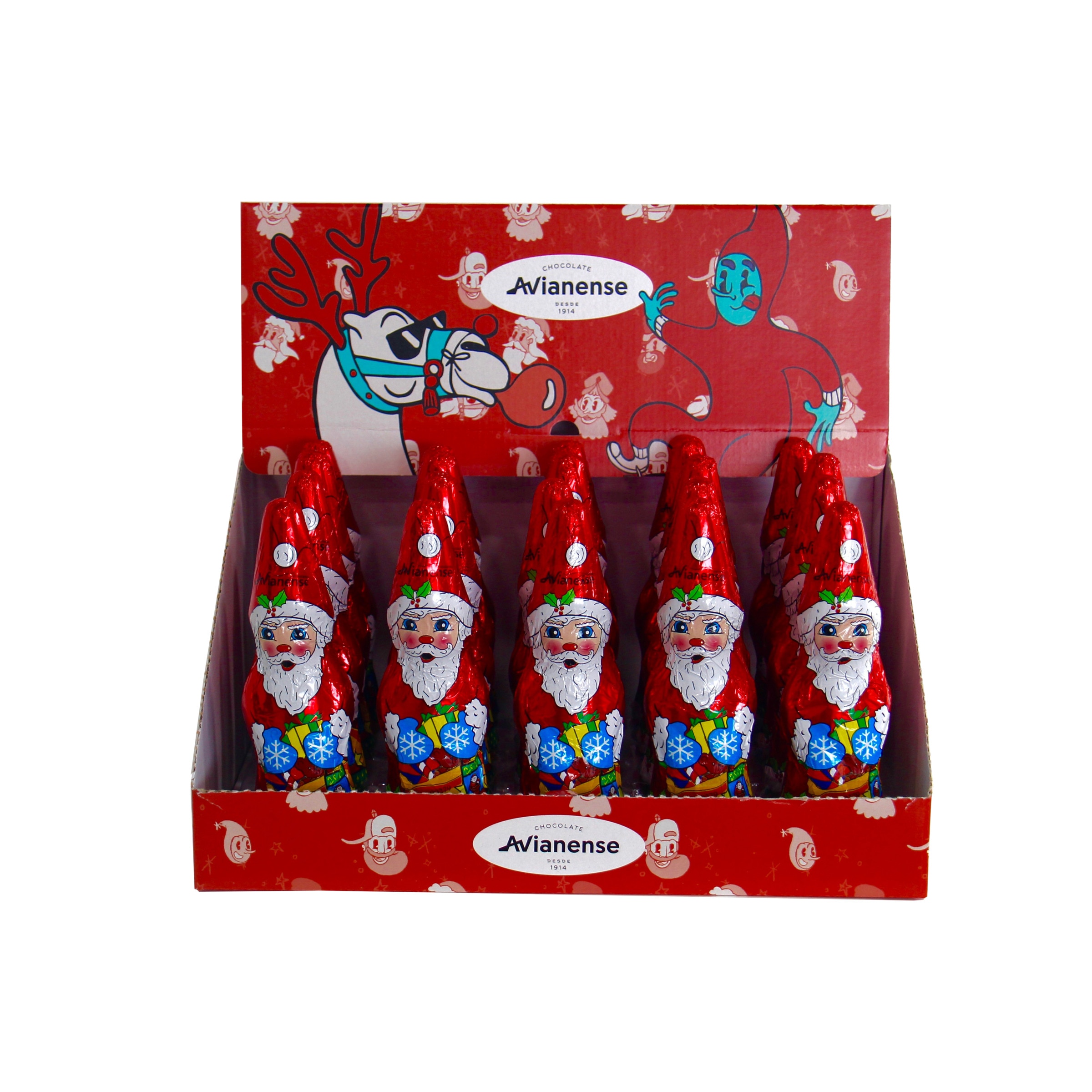 Pai Natal de Chocolate embalagem 65 g