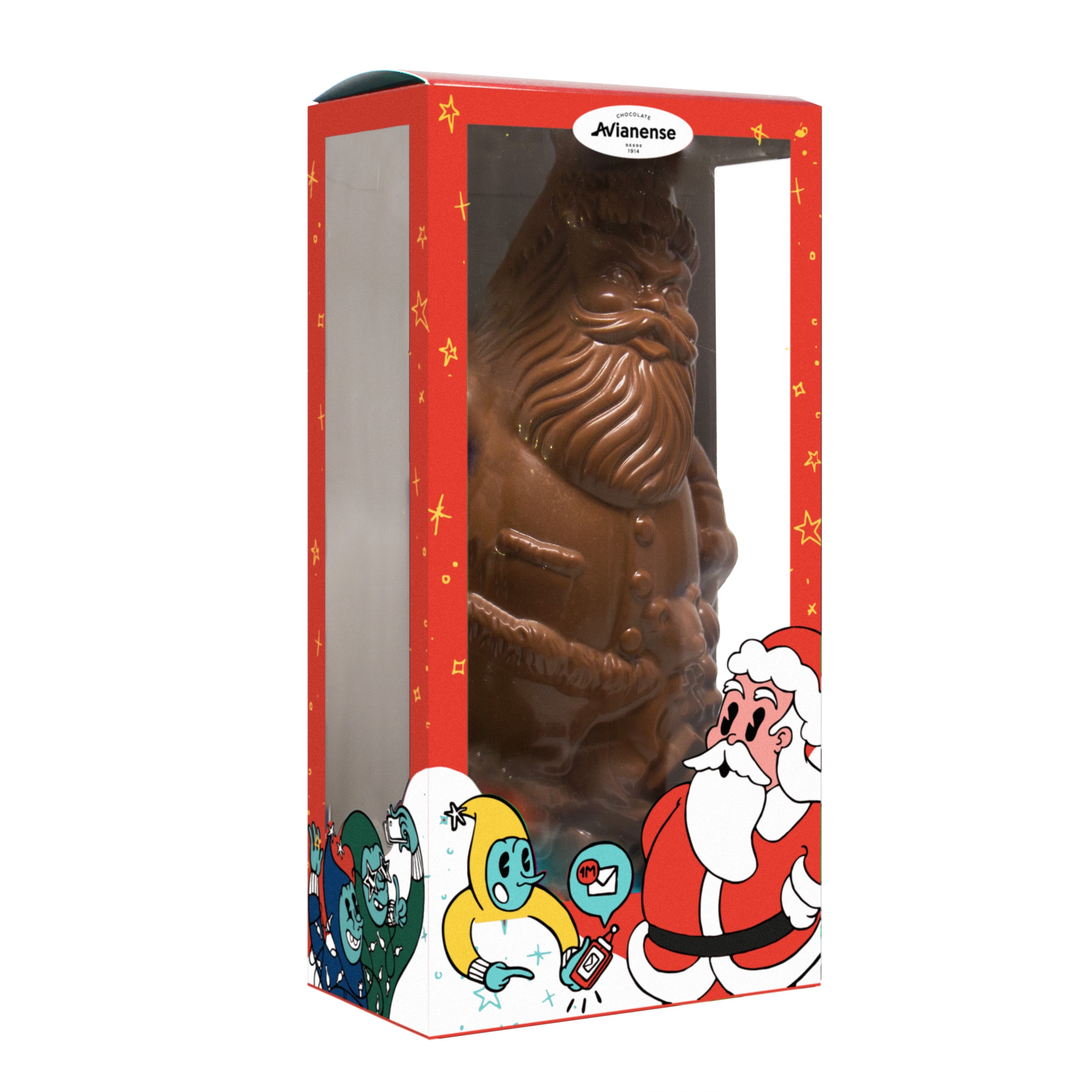 Pai Natal de Chocolate caixa 500 g
