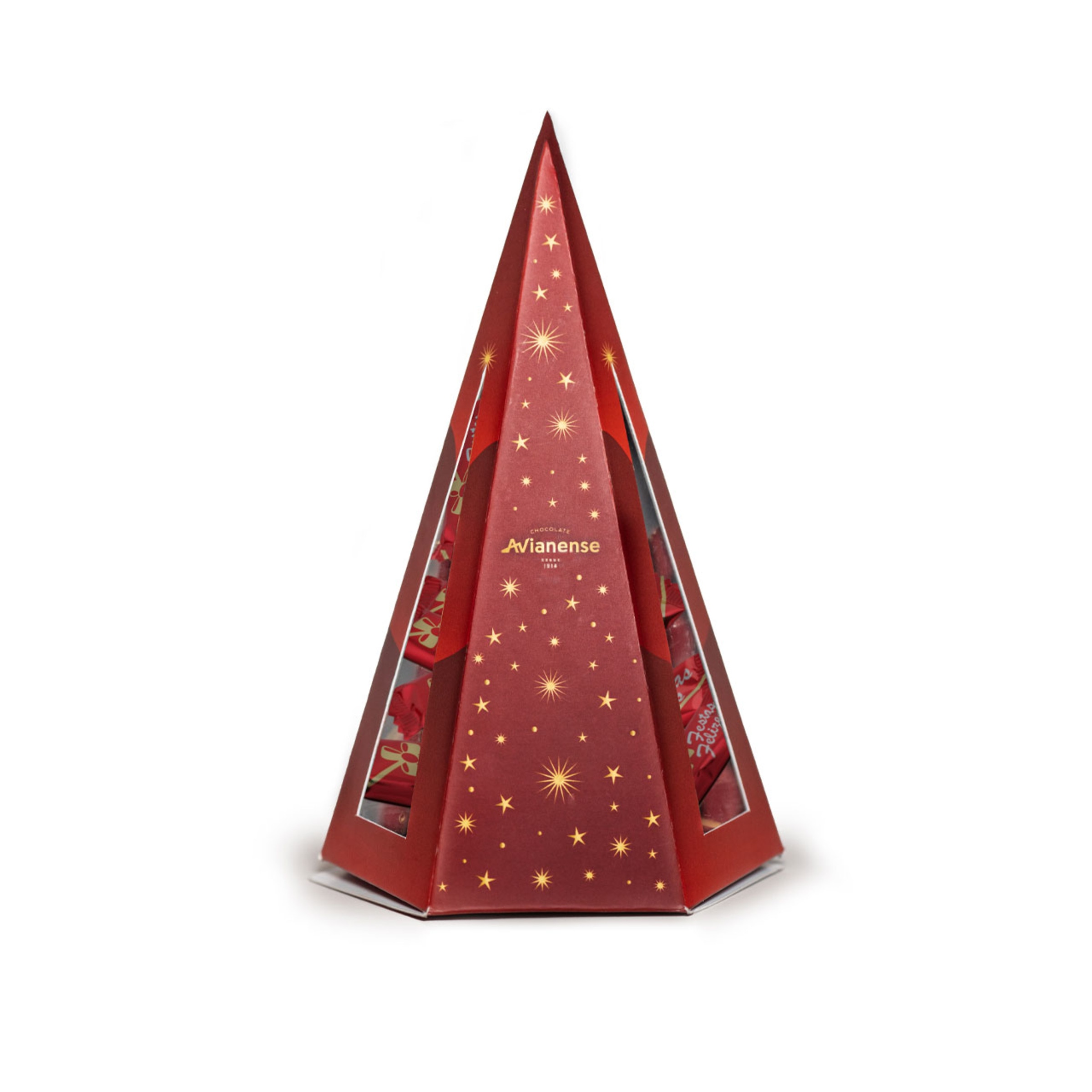 Chocolate Negro Napolitana Pinheiro de Natal embalagem 150 g
