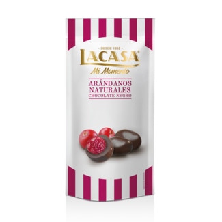 Mirtilos Cobertos com Chocolate Negro embalagem 60 g - Lacasa