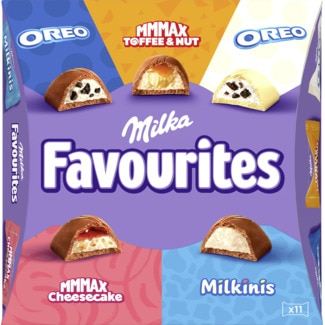 Chocolates Favoritas embalagem 95 g - Milka