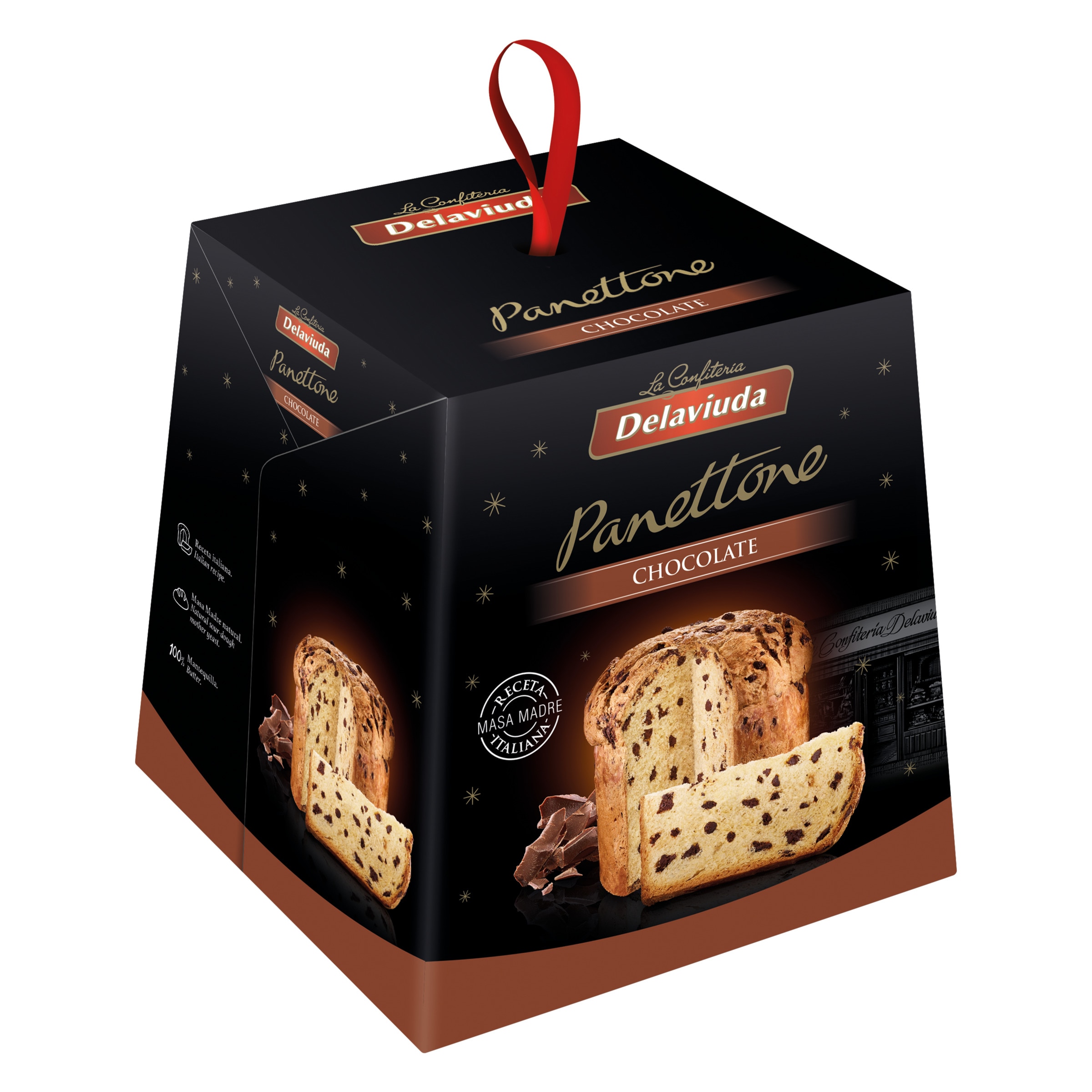 Panettone Chocolate Receita Original embalagem 750 g