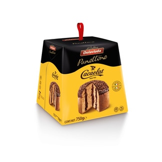 Panettone Cacaolat embalagem 750 g - Delaviuda