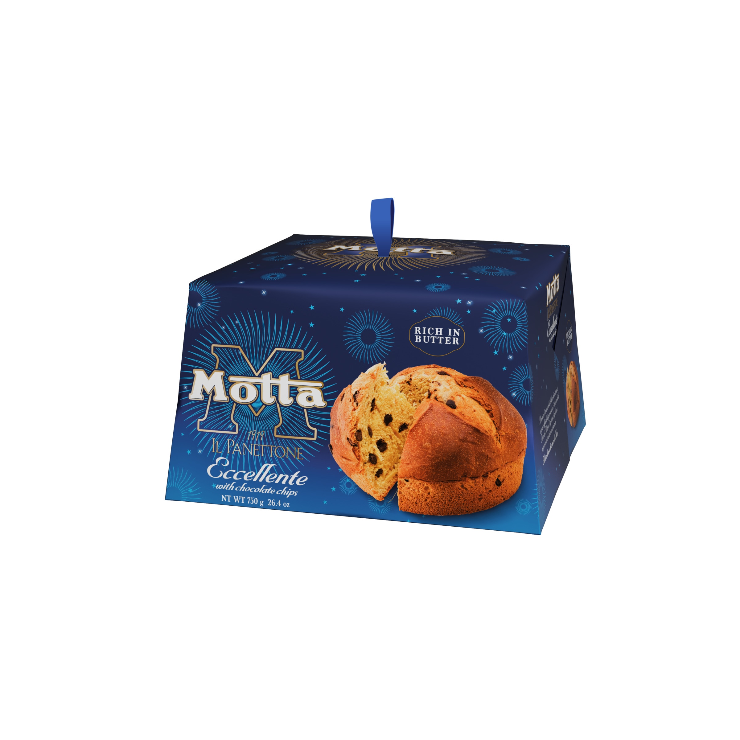 Panettone Excellence Chocolate embalagem 750 g