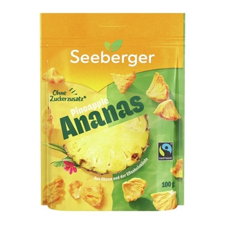 Ananás sem Açúcar aos Pedaços embalagem 100 g - Seeberger
