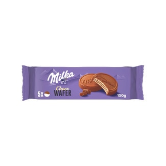 Bolachas Wafer de Chocolate de Leite embalagem 150 g - Milka