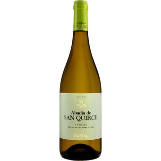 vino blanco verdejo elaborado sobre lías DO Rueda botella 75 cl - Abadia De San Quirce