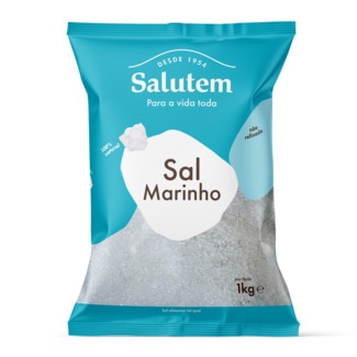 Sal Marinho Integral embalagem 1 kg - Salutem