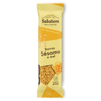 Barra Crocante de Sésamo e Mel embalagem 40 g - Salutem