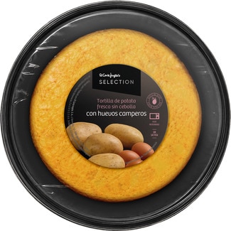 tortilla de patata fresca sin cebolla con huevos camperos sin lactosa envase 300 g - El Corte Ingles Selection