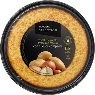 tortilla de patata fresca con cebolla con huevos camperos sin lactosa envase 600 g - El Corte Ingles Selection