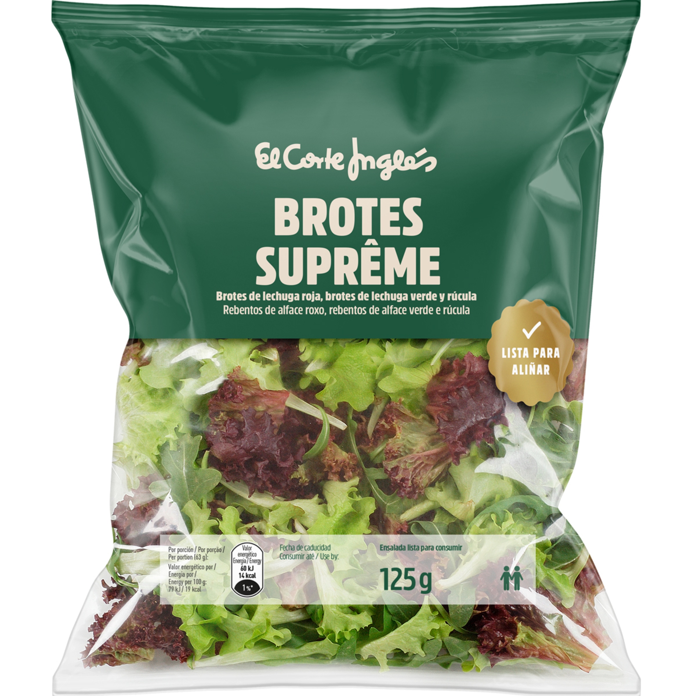 ensalada brotes supreme bolsa 125 g