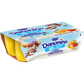 petit sabor multifrutas - 30% azúcares añadidos pack 6 unidades 50 g sin gluten - Danone Danonino