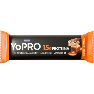 proteínas barrita sabor caramelo 0% azúcares añadidos envase 45 g - Danone Yopro