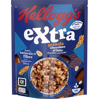 cereales de desayuno con chocolate con leche paquete 375 g - Kellogg's Extra