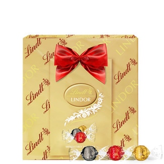 Bombons Giftbox Chocolate Sortido Lindor embalagem 287 g - Lindt