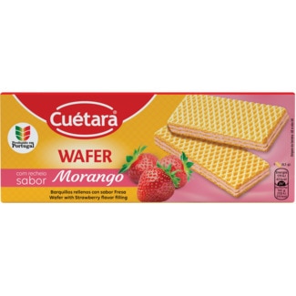 Bolachas Wafer Recheadas com Morango embalagem 150 g - Cuétara