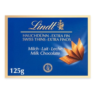 Chocolate de Leite Swiss Thins embalagem 125 g - Lindt