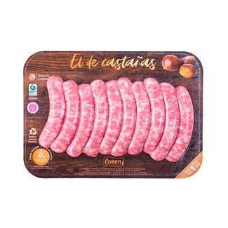 Salsicha de Porco Alimentado a Castanhas Fresca unidade 350 g - Selecta