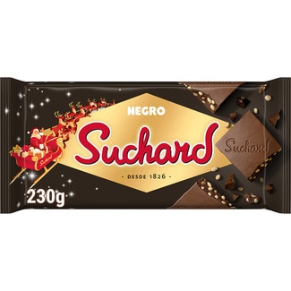 turrón de chocolate crujiente negro tableta 230 g - Suchard