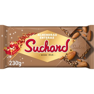 turrón de chocolate crujiente con almendras enteras Calidad Suprema tableta 230 g - Suchard