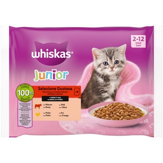 Alimento Húmido para Gato Seleção de Carnes Pack 4 unidades 4X85g embalagem 340 g - Whiskas