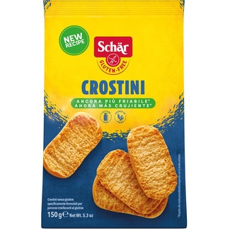 Crostini panecillos tostados sin gluten y sin lactosa envase 150 g - Schar
