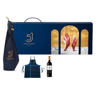 Presunto 100% Ibérico Bolota+Vinho+Avental unidade 6,5 kg - 5 Jotas