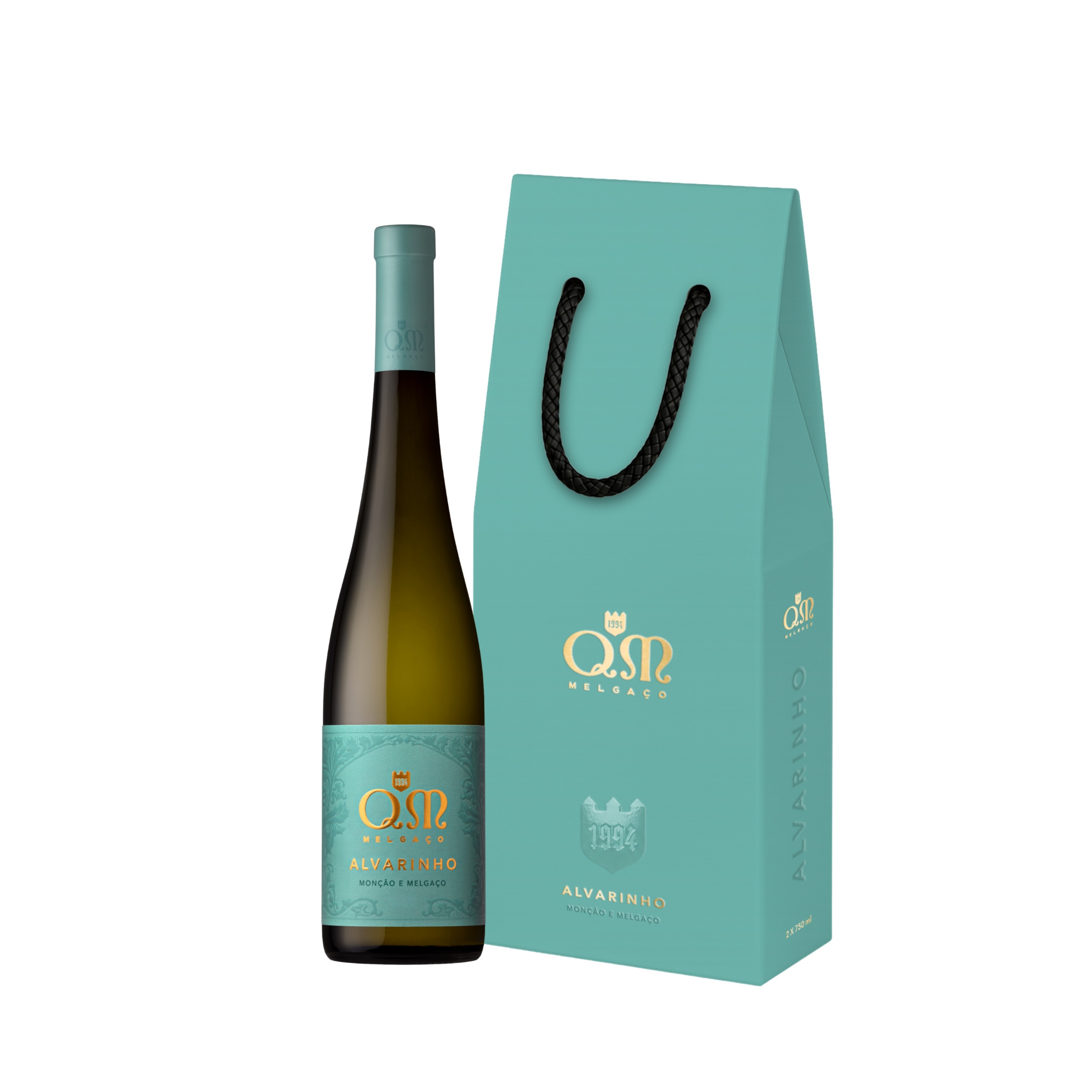 Vinho Verde Alvarinho Pack 2 unidades garrafa 75 cl