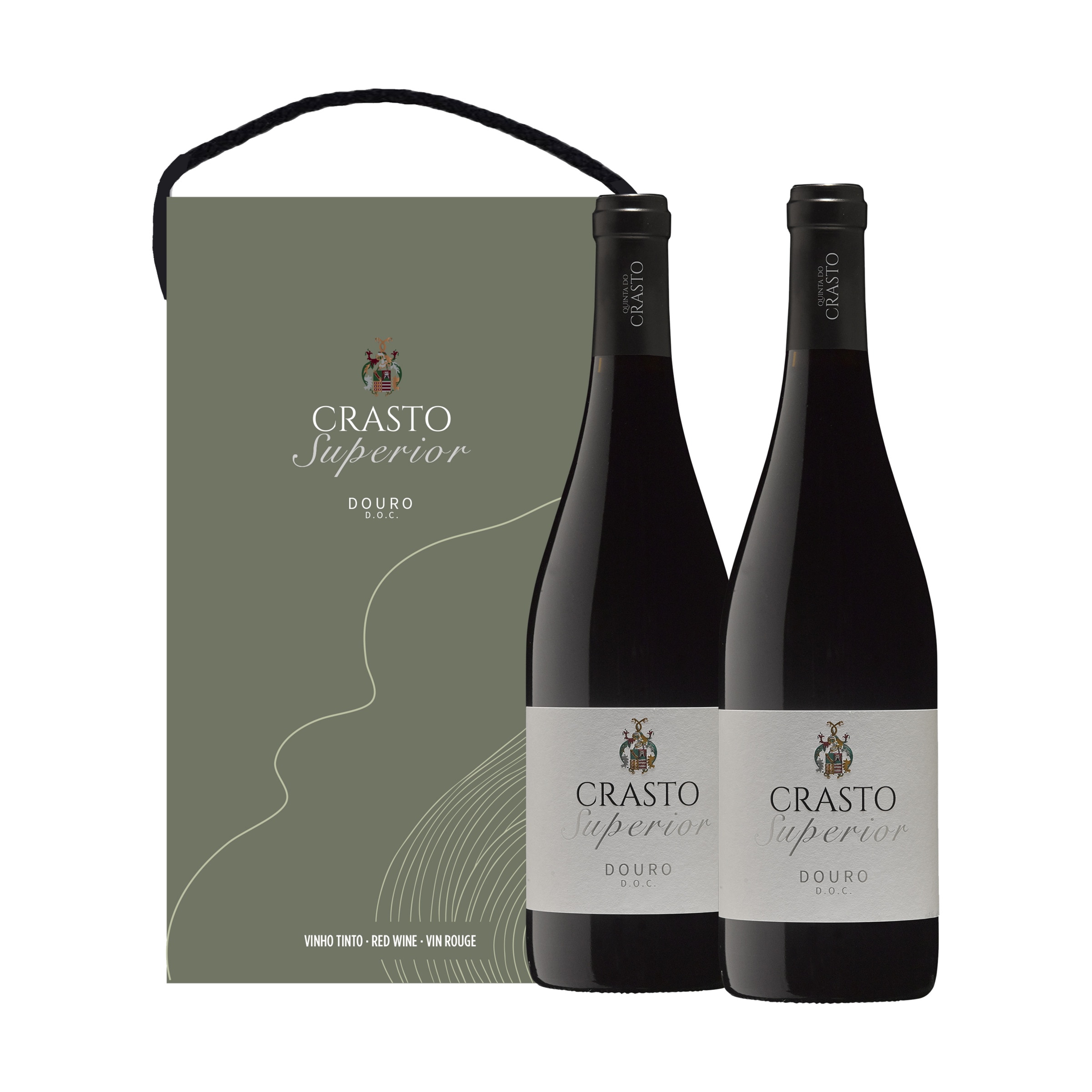 Vinho Tinto do Douro Superior Pack 2 unidades embalagem 75 cl